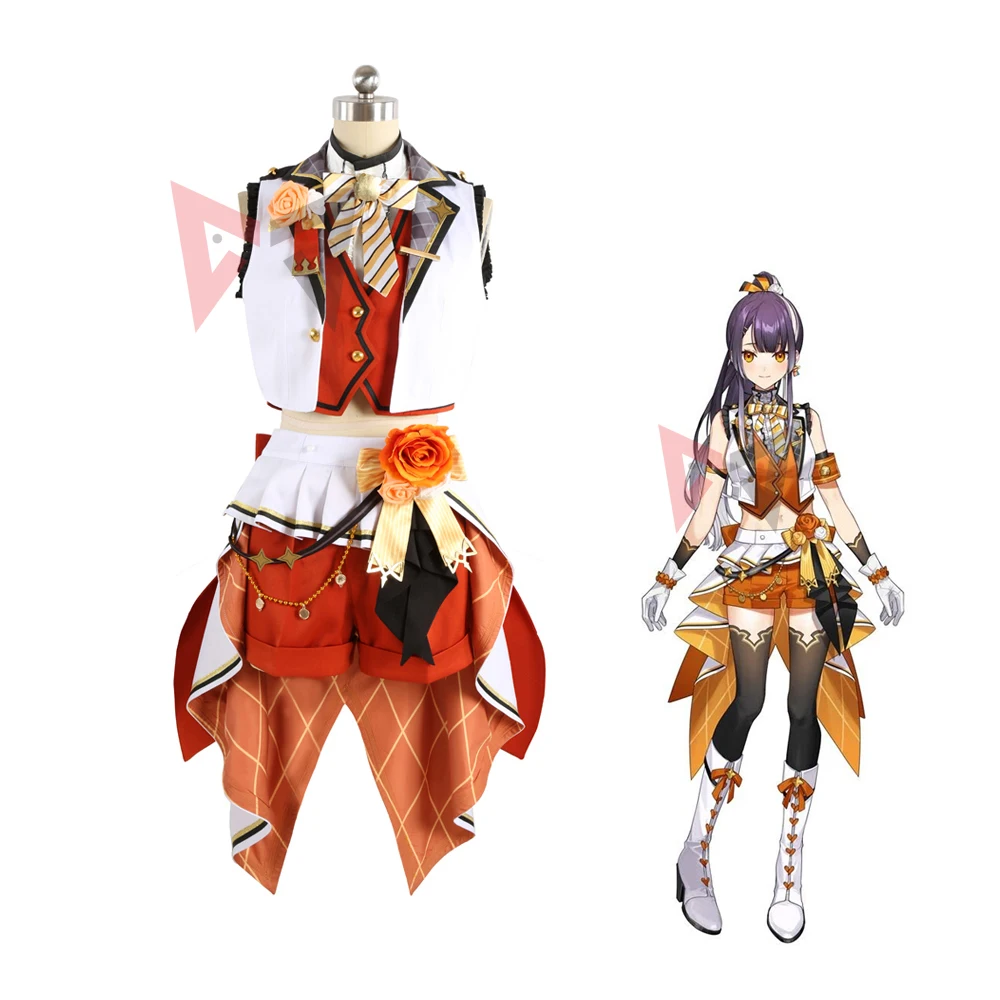 

New Anime Vtuber Kuzuha Cosplay Costume Nijisanji Umise Yotsuha Shirt Skirt Pants Set For Girl Women