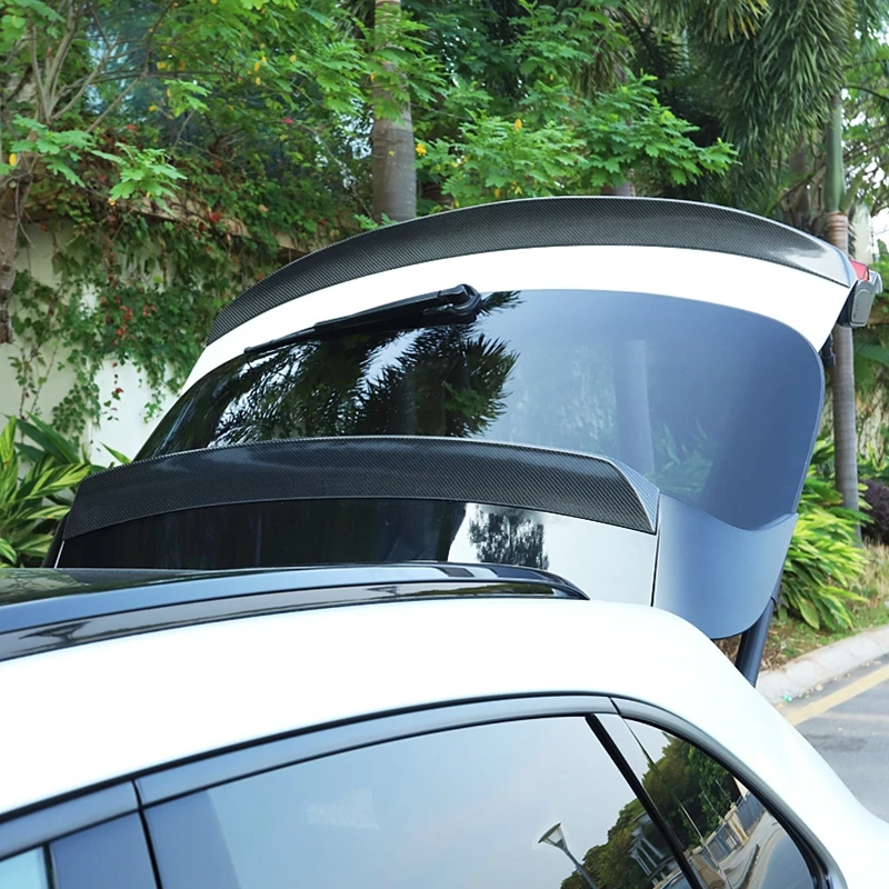 Carbon Fiber Spoiler For Porsche Macan 2018 2019 2020 2021 High Quality Wing Lip Roof Rear Door Spoilers