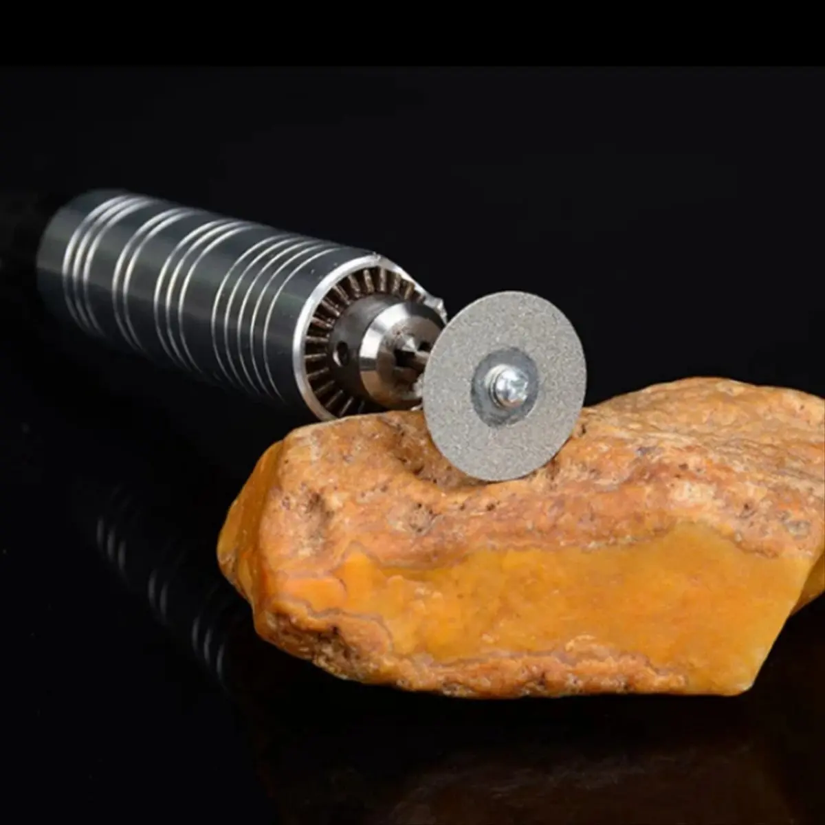 Juego de cabezales de molienda de diamante HITL, lima de molienda con mango de 3mm, herramienta rotativa abrasiva, cabezal de molienda, lima de diamante