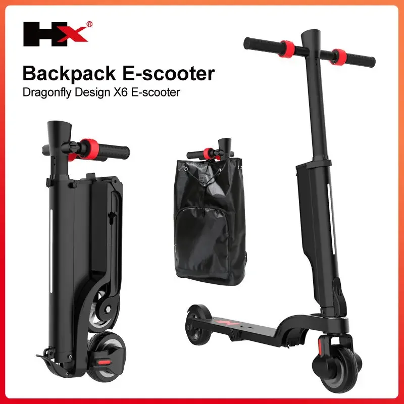 X6 Folding Mini Electric Scooter,Two Wheel Scooters,high quality Mini Portable Backpack E-Scooter,Electric Bike,250W,5AH,25 km/h