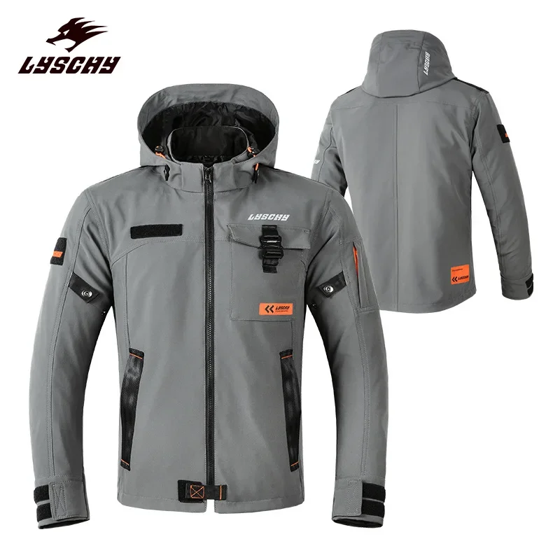 

LYSCHY Motorcyclist Jacket Men's and Women's Four Seasons Waterproof Thermal Fall-proof Recreational Motorcycle Racing Jacke