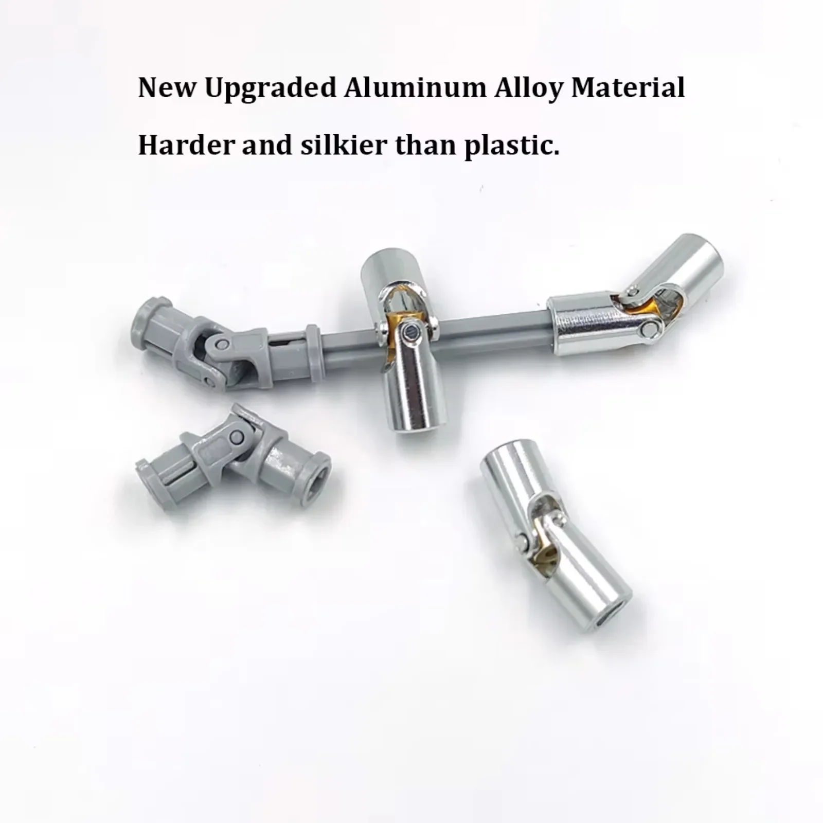 

10PCS Plastic/Metal Universal Joint 3L Compatible With Bricks MOC Power Functions 61903 Shaft Coupling 62520 9244 DIY