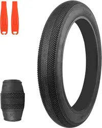 ZUKKA Bike Tire 24 x 4.0 Fat Bike Tire Replacement Tire Folding Mountain Bike Tire High-Density Bike Tires for Snow Beach BMX MT