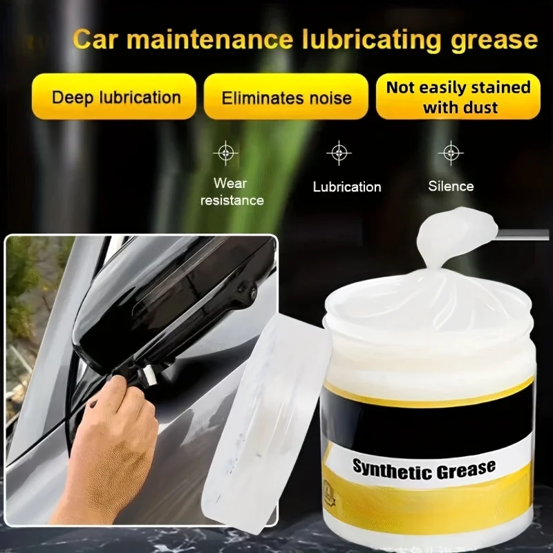 

One 3.38 Ounce Bottle of Synthetic Grease for Automotive Sunroof Tracks Door Hinges Lubricants Mechanical Maintenance Gear Oils