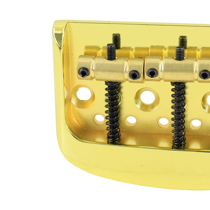 

Compact Vintage Three-string Electric Guitar Bridge Gold Short Scale String-Through Body Guitar Parts & Accessories