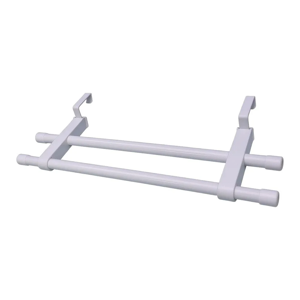 White Plastic Heating Radiator Drying Rack 30cm 40cm Compact Thickened Rod For Home Laundry Clothes Airer Easy Install No Screw