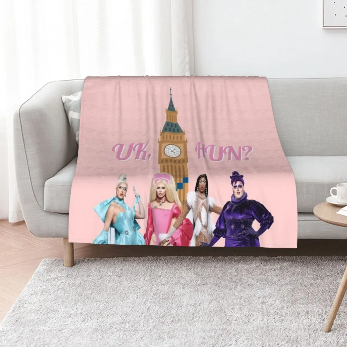 

Uk, Hun RuPauls Drag Race UK United Kingdolls Throw Blanket anime Shaggy Luxury Thicken warm for winter Blankets