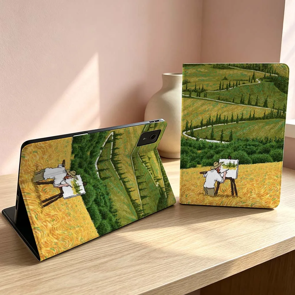 Van Gogh Wheat Field Soft For Lenovo Xiaoxin Lenovo Tab Pad Pro Plus K11 P12 M10 Legion Y900 Y700 Inch Tablet Case