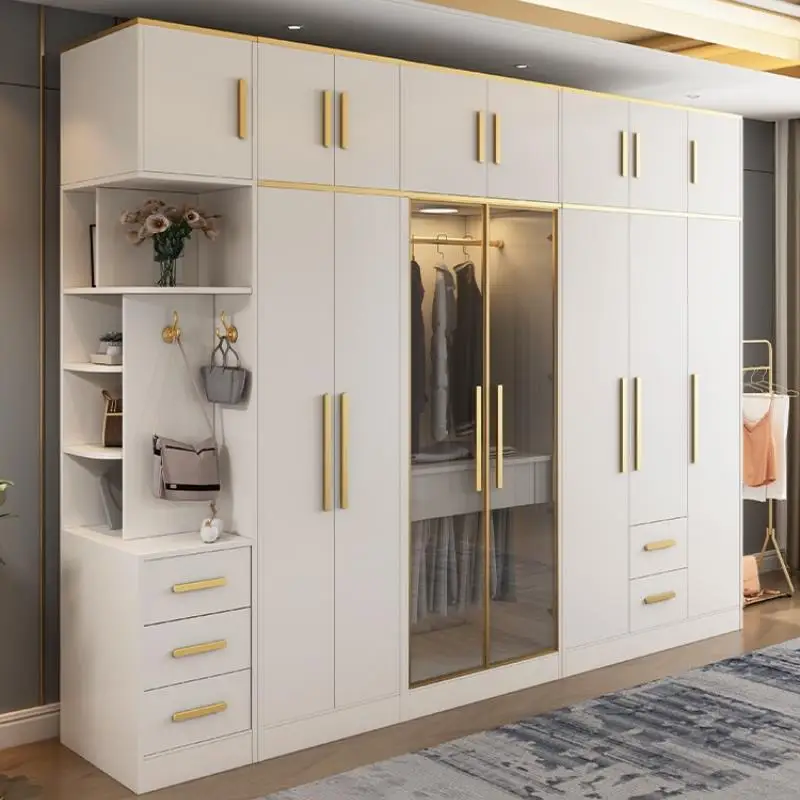 

Bedroom sliding door wardrobe wardrobe bedroom furniture MDF wood with mirror wooden modern storage wardrobe
