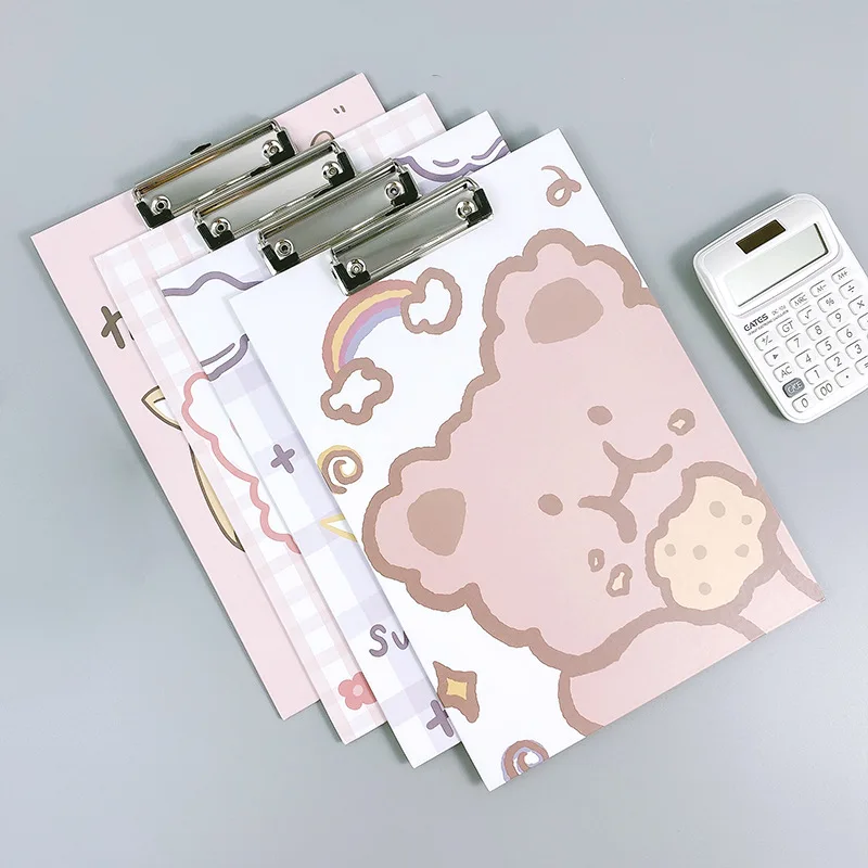 A4 Board Clip Folder Sub-writing Test Paper File Information Book Student Pad Board Splint Office Accessories