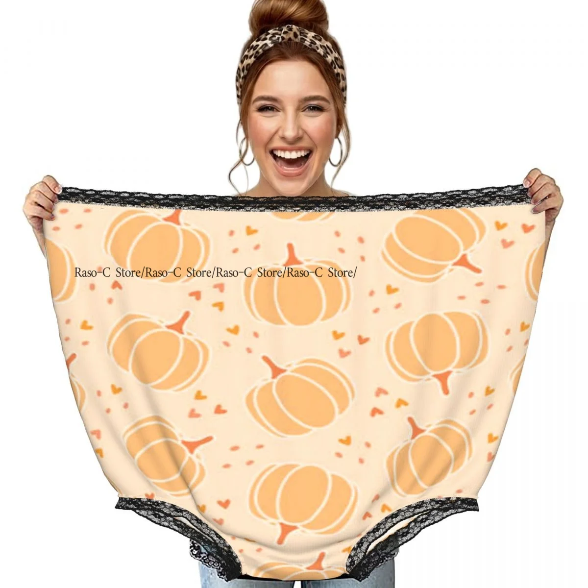 

Funny Grandma Underwear Pumpkins Dots And Hearts Casual Prank Presents