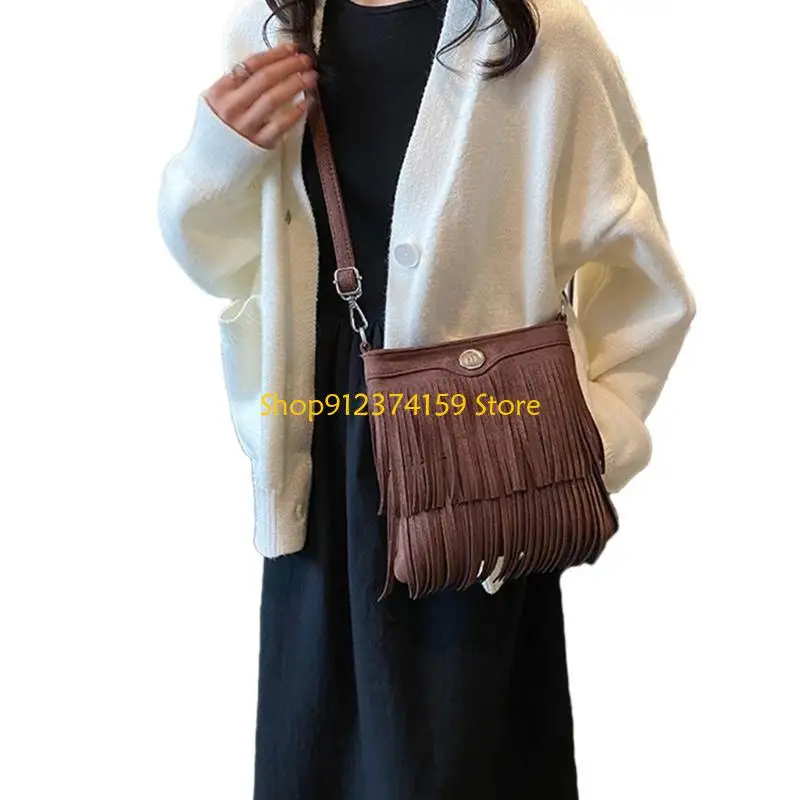 

G5AE Tassels Shoulder Bag Small Clutch Purse Handbag Purse for Women Girl Dating
