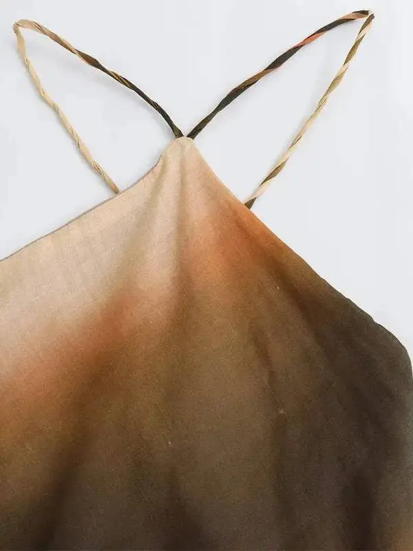 Długie sukienki damskie letnie eleganckie na imprezę wieczorową midi sukienka typu halter moda damska bez rękawów z odkrytymi plecami długie sukienki EQB7