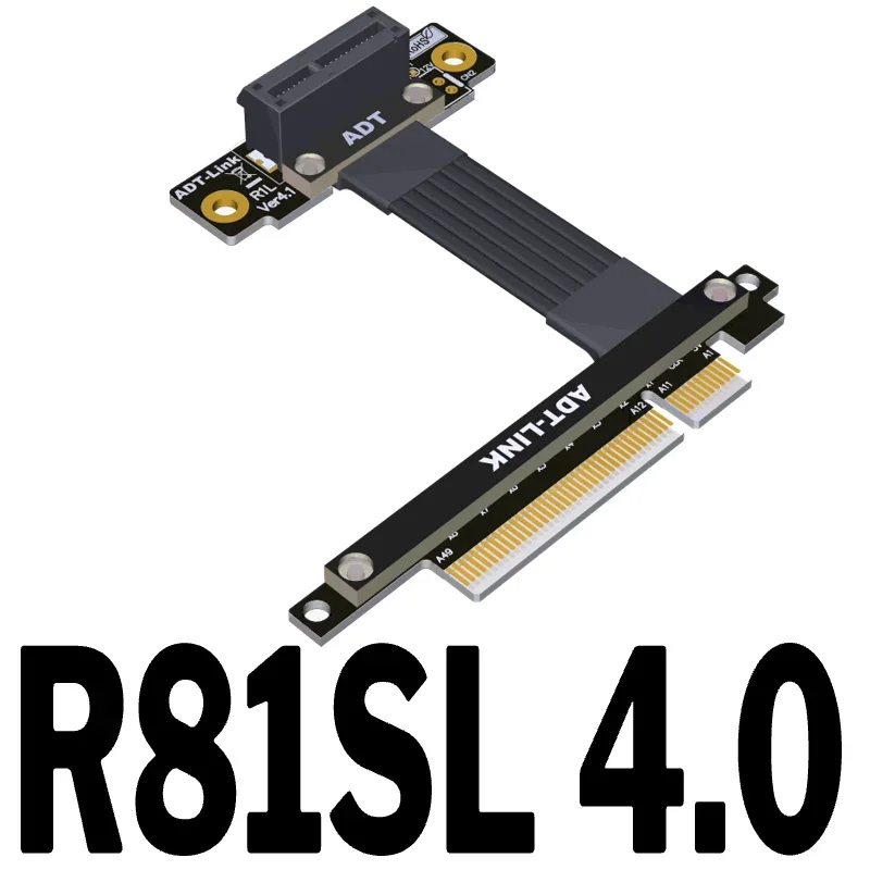 Cable de extensión de conversión PCI-E 4,0x8 a x1, adaptador de red de soporte, adaptador de red de disco duro, productos de la serie ADT-LINK R81
