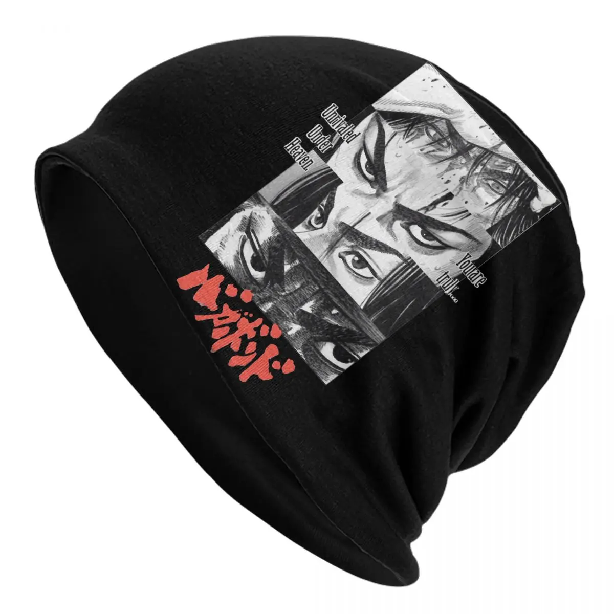 Miyamoto Musashi Vagabond Beanie Hats Swordsman Eyes Anime Knit Hat Outdoor Sport Warm Soft Men Caps Design Casual Bonnet Hats