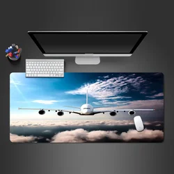 Large Mouse Pad 900X400 Xxl Mousepad Aircraft Computer Table Surface Carpet Plane Gaming Desk Mat Aviation Airplane Pads Gamer