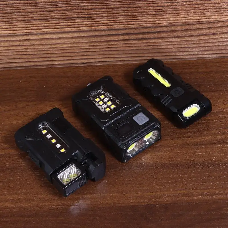 

Магнитный рабочий фонарь без рук, миниатюрный перезаряжаемый фонарик для ремонта автомобилей, кемпинга или DIY, вращается и крепится на любую поверхность