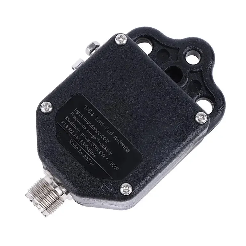 1 Uds 1:64 Balun antena alimentada por extremo 4 bandas 8 bandas portátil HF antena alimentada por extremo 100W de potencia para exteriores