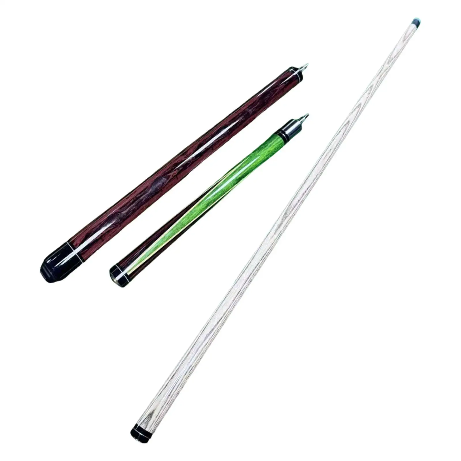 

Pool Cue Pool Stick Portable Handcraft 3 Section Break Jump Cue Billiard Stick for Beginners Men Traveling Adults Enthusiasts