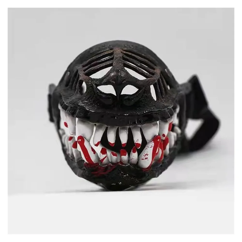 Neuer Latex-Hundemaulkorb, gruselig, flexibel, lebensecht, Halloween-Hundemaulkorb, 3D-Zähne, atmungsaktiv, offener Rahmen, Halloween-Kostüm – Detail 8