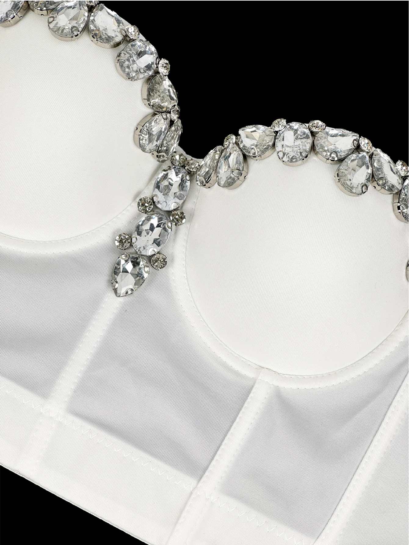 Sexy Halter Rhinestone Corset Crop Top Women Summer Night Club Party Tops for Woman Clothes Cropped Tank Top Hotwife Streetwear image 5