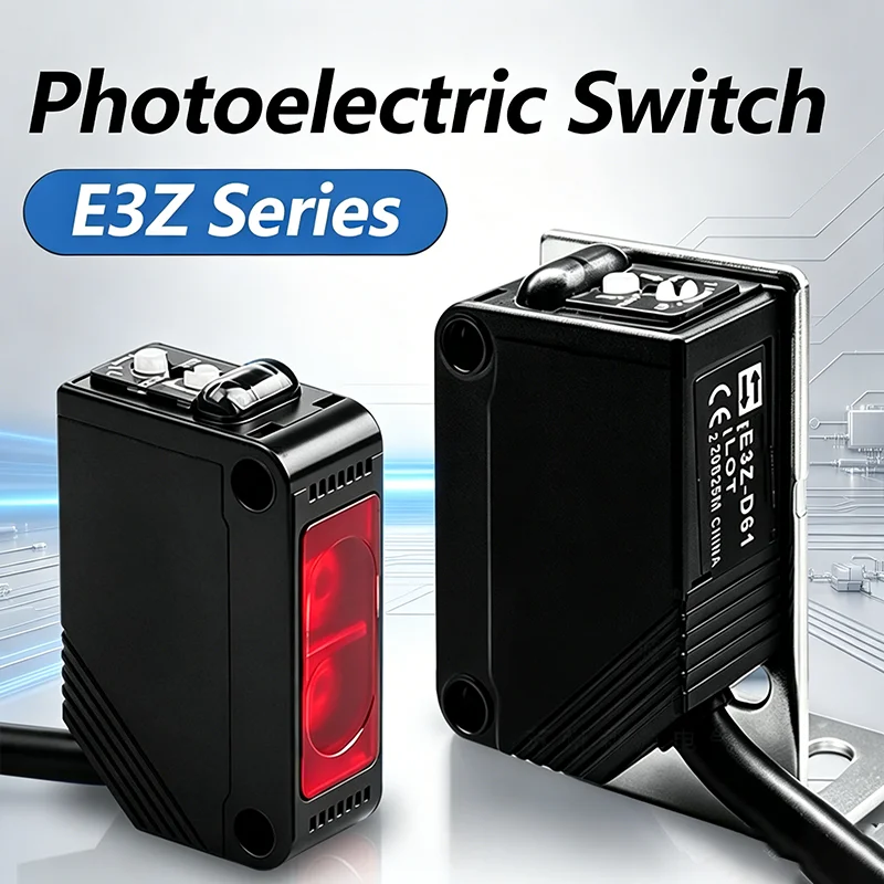 Photoelectric Switch Diffuse Reflection DC12-24V Infrared Sensor with Bracket NPN PNP E3Z-D61/D81/R61/R81/LS61/LS81/T61