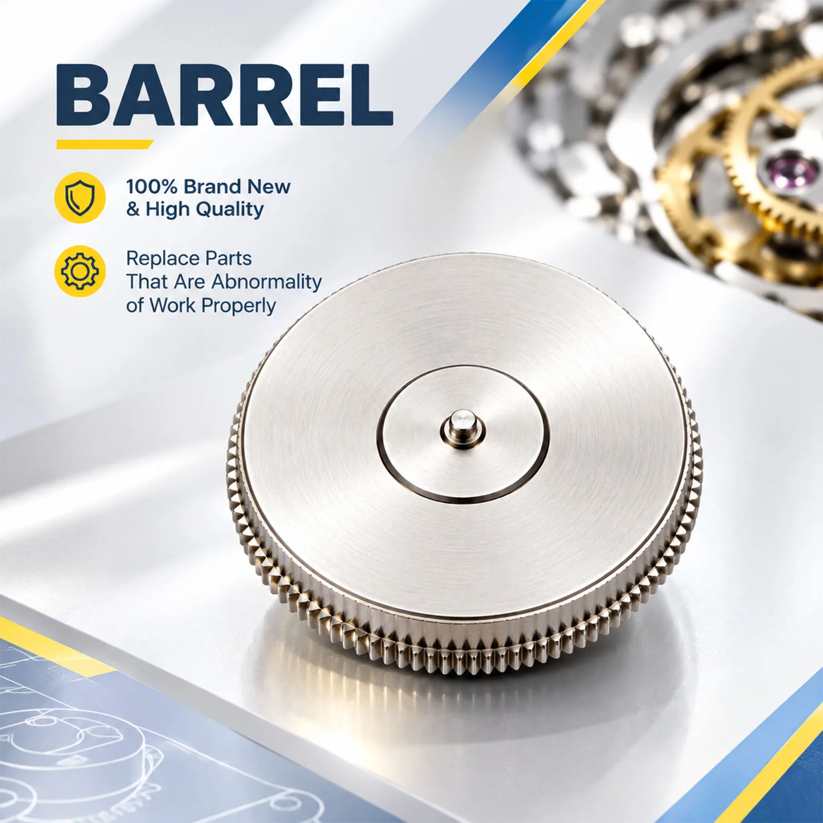 Watch Complete Barrel With Mainspring 180/1 for ETA 2824 2836 2834 Movement Replacement Parts Watch Accessories