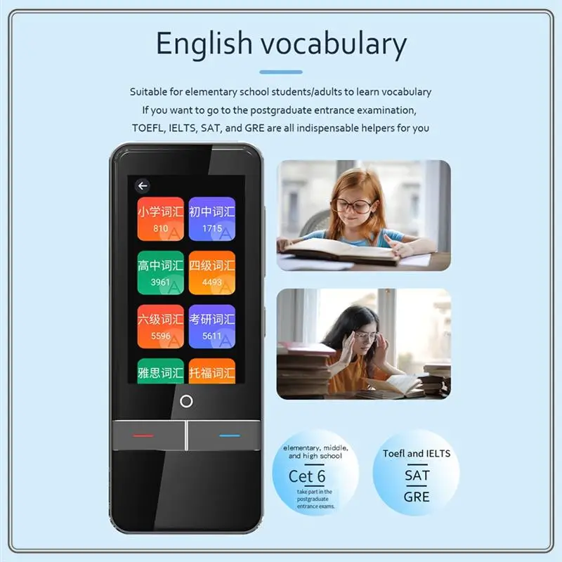 

139 Languages Translator Smart Voice Translator Portable Translator Support Photographic Scanning Portable Offline Translator