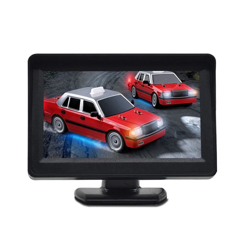 DC 9V-24V 4.3 Inch Car Rearview Monitor Kit TFT LCD Car Rear View Camera Reversing Parking System Monitor Without Camera