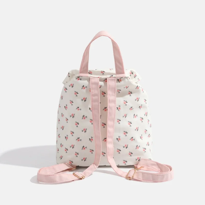 Designer Damen High-End vielseitiger praktischer Rucksack mit Blumenmustern Leinwand Rucksack mit großer Kapazität Studenten rucksack