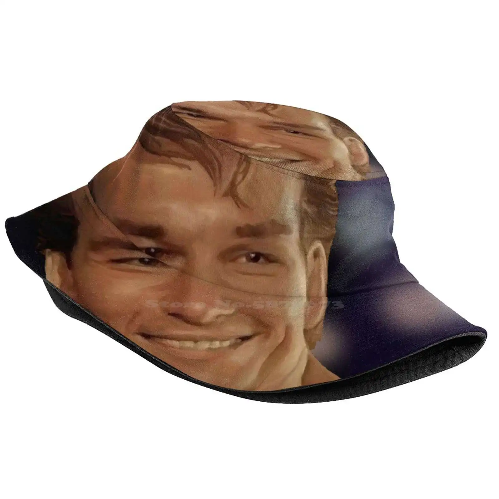 Patrick Swayze, Dirty Dancing Magical Realism Portrait Sun Cap Fisherman Hat Bucket Hats Patrick Swayze Dirty Dancing The