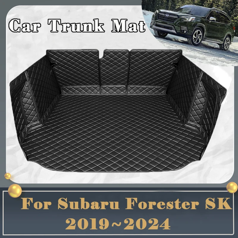 

Leather Car Rear Trunk Mats For Subaru Forester SK 2019 2020 2021 2022 2023 2024 Waterproof Pads Trunk Rugs Muds Car Accessorie