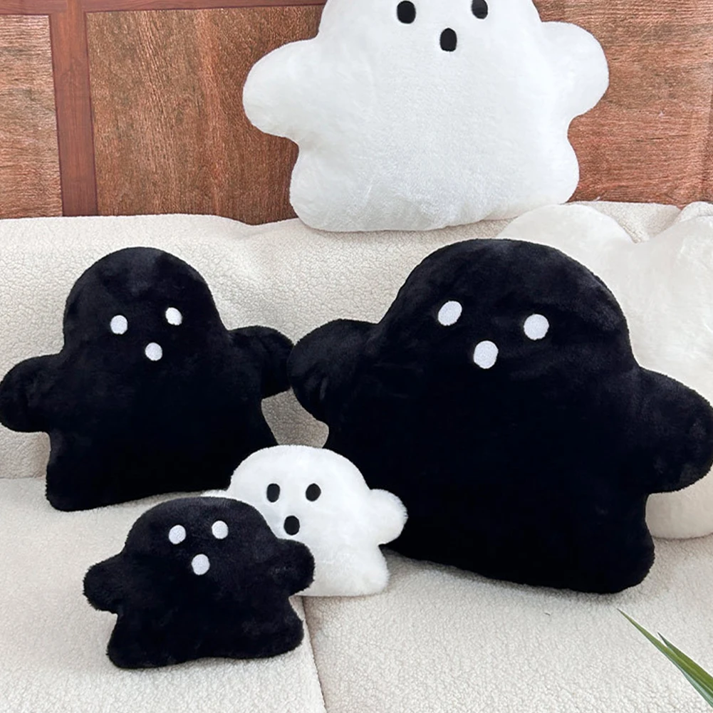 

Halloween Throw Pillows Decorative Fluffy Plush Pillow Cute Soft Ghost Spooky Pillows for Halloween Home Party Decor Gift