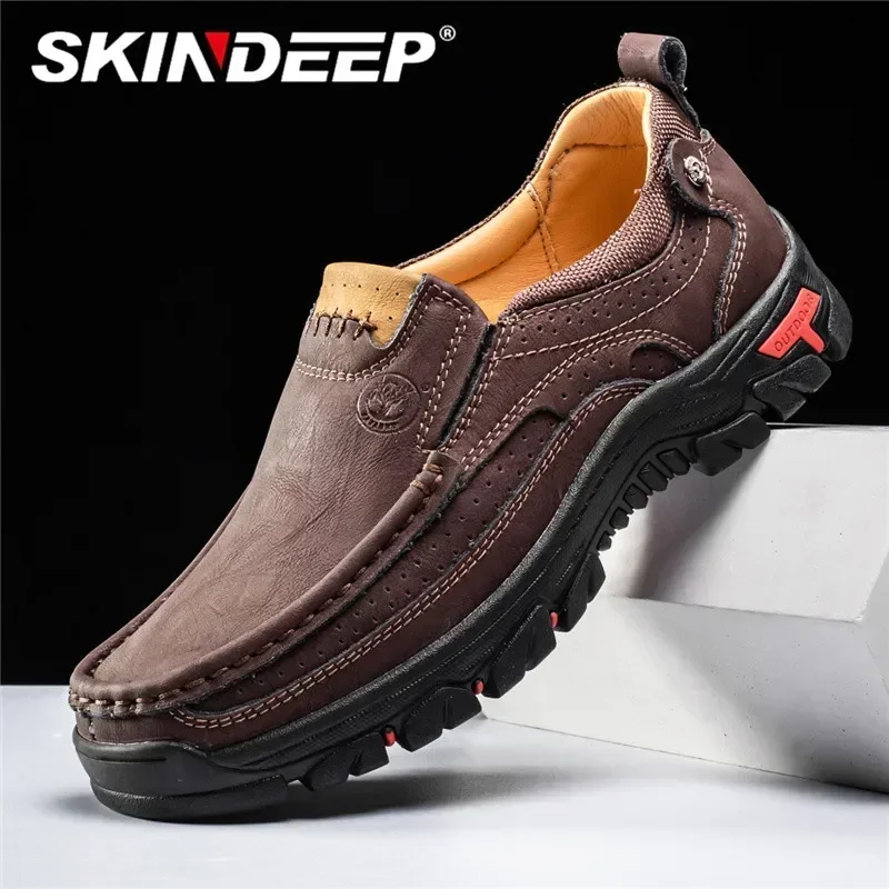 SKINDEEP New Handmade Men for Shoes Classical Leather Casual Shoe Work Flats