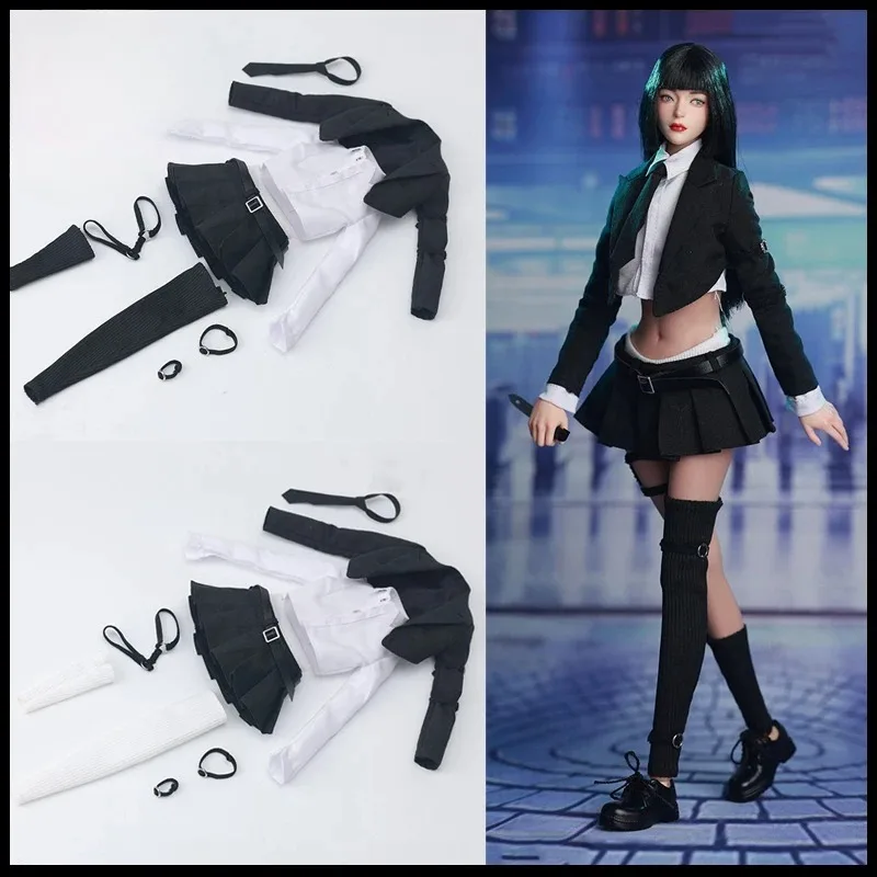 

1/6 Scale Female Soldiers Short Skirt Waist Revealing Skirt Suit Clothing Model Fit 12'' Soldier Action Figure Body Props