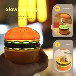 Original Practical Reading Burger Night Light LED Charging Bedside Sleep Light Learning Pencil Sharpener Can Be Stored Desk Lamp