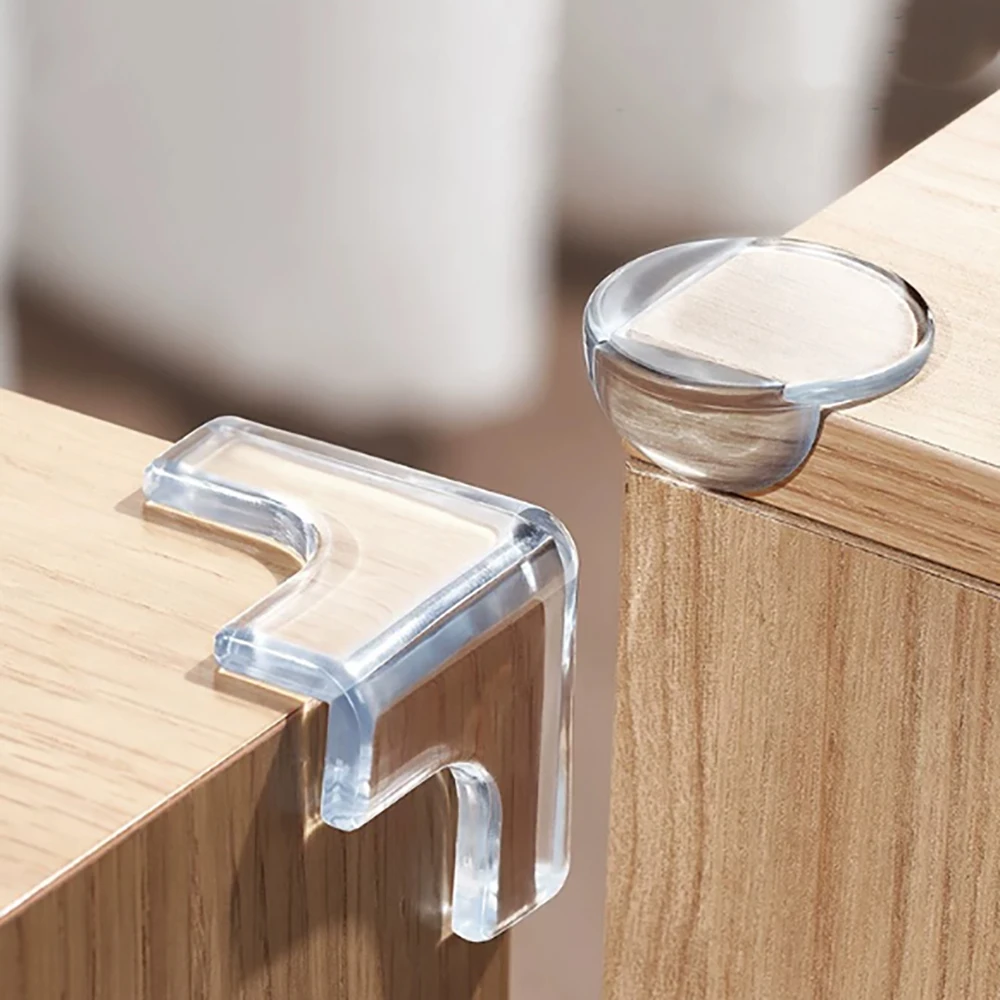 L/T/V-Type Anti Collision Angle Transparent Right Angle Silicone Protective Cover Tea Table Furniture Soft Packaging Corner