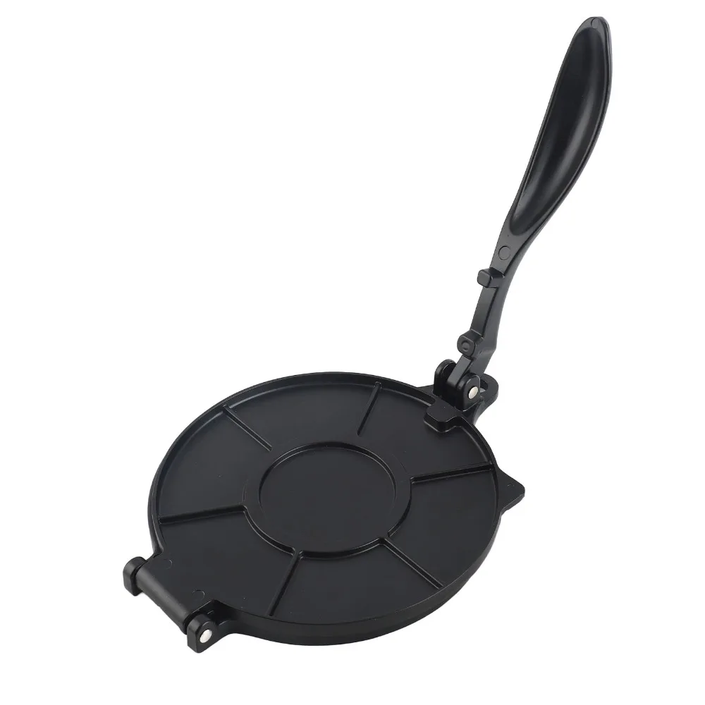 Aluminum Alloy Tortilla Press Black Non-Stick Dumpling Skin Press Labor Saving Easy to Operate Dough Press Dough Pressing