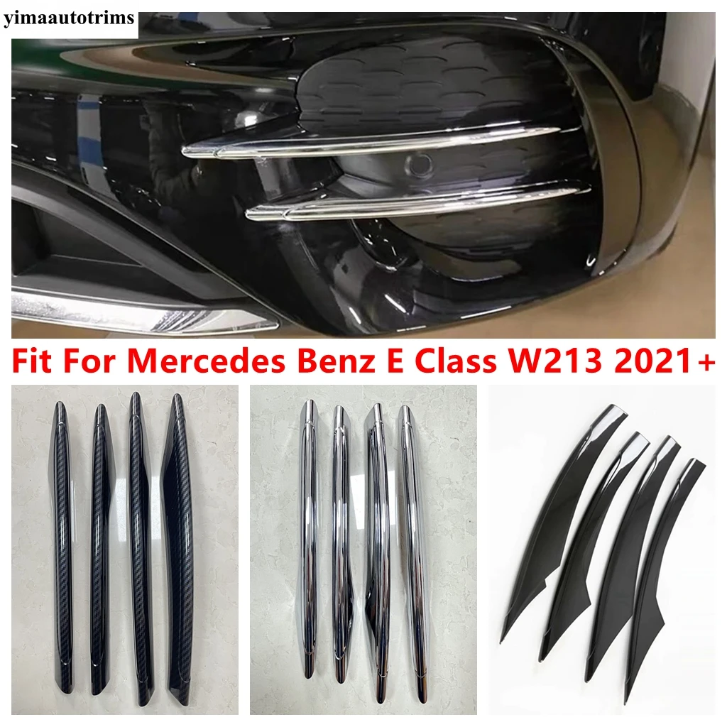 

Front Bumper Fog Lamp Light Strip Air Intake Grille Slats Cover Trim Accessories For Mercedes Benz E Class W213 2021 2022 2023