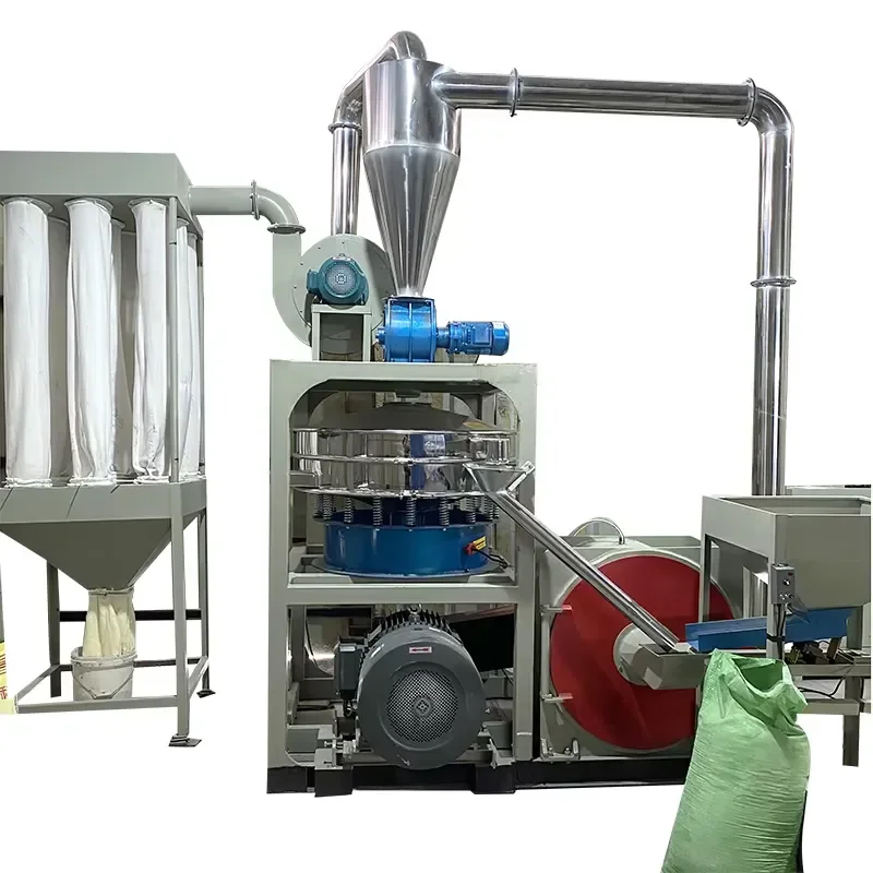 JUMU PVC Grinding Mill Pulverizer SUS304 Stainless Steel 37kw Motor Single Shaft Design Bearing Motor Core