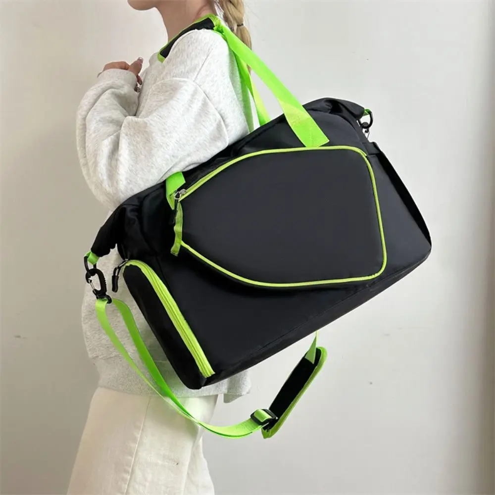 Portable Tennis Racquet Bag Large Capacity Sports Pickleball Racket Bag Travel Shoe Compartment Tennis Shoulder Bag