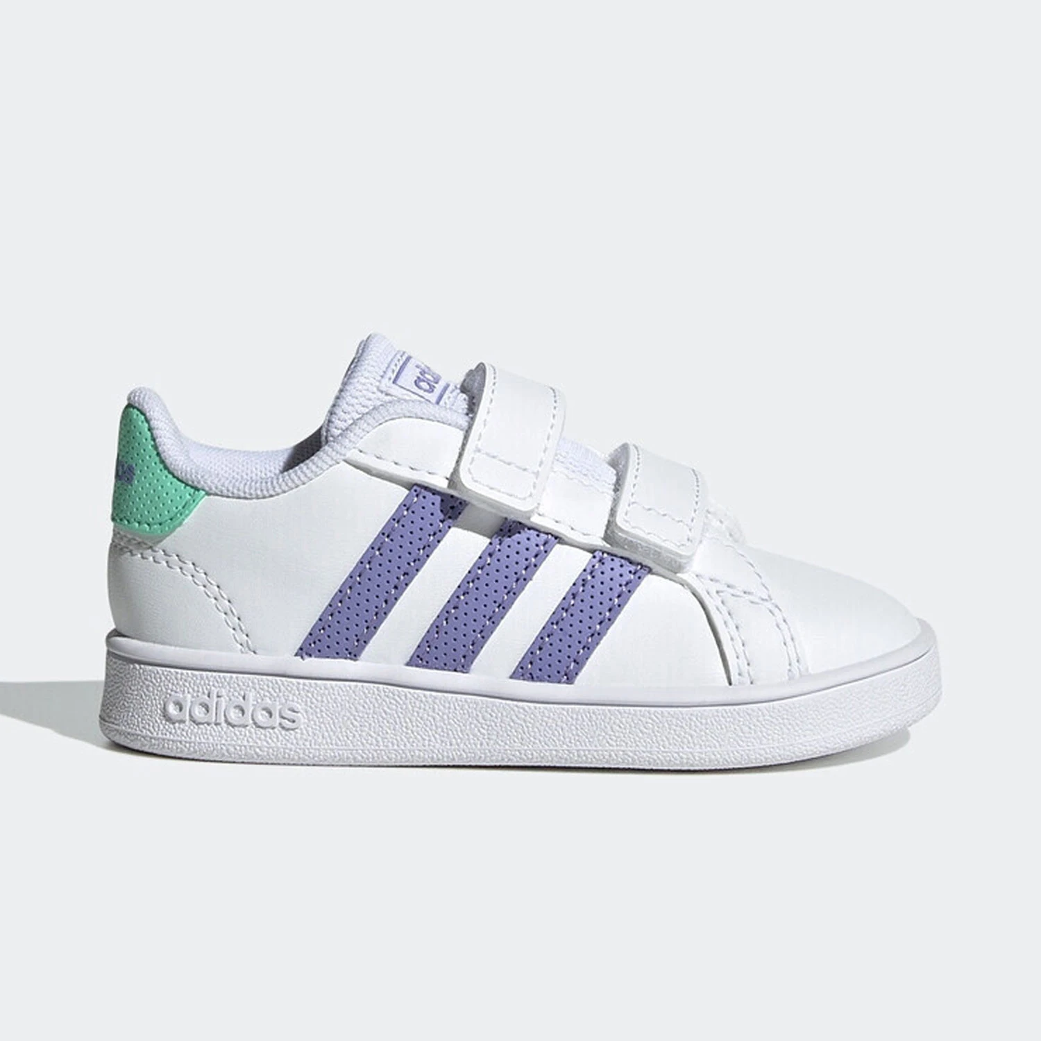 

Прочные повседневные кроссовки Adidas Authentic Grand Court для малышей и малышей GX5752