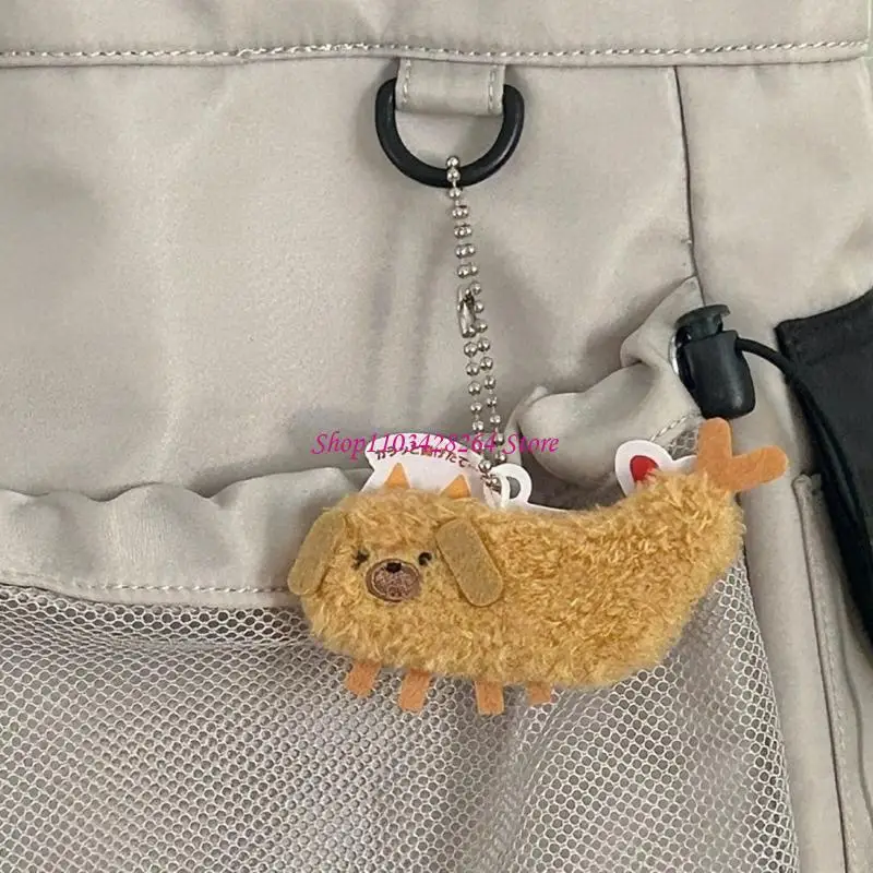 Portachiavi in ​​​​peluche Bambola in peluche, Cartoon Tempura Gnocchi Portachiavi in ​​peluche Ciondolo Portachiavi Accessori