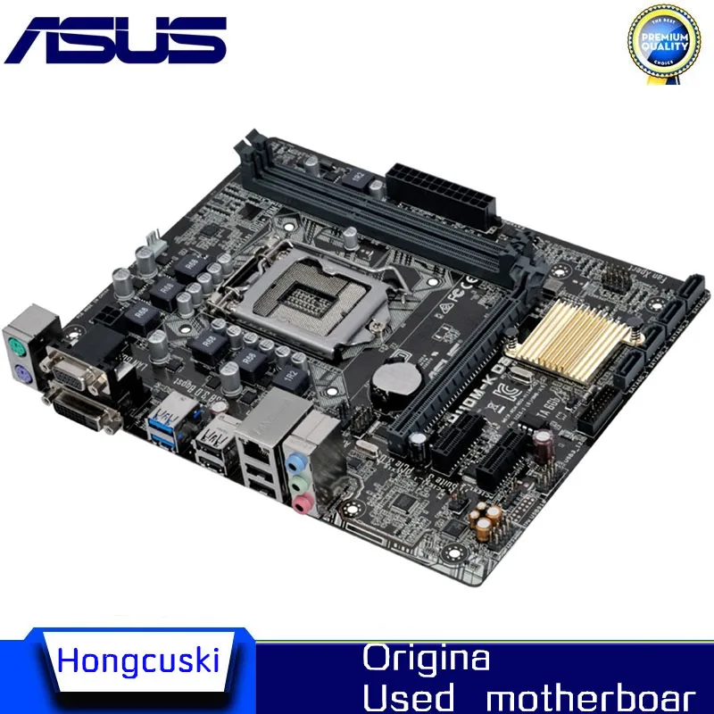 For ASUS H110M-K D3 LGA1151 Used original motherboard Socket LGA 1151 DDR3 16GB H110 Desktop Motherboard