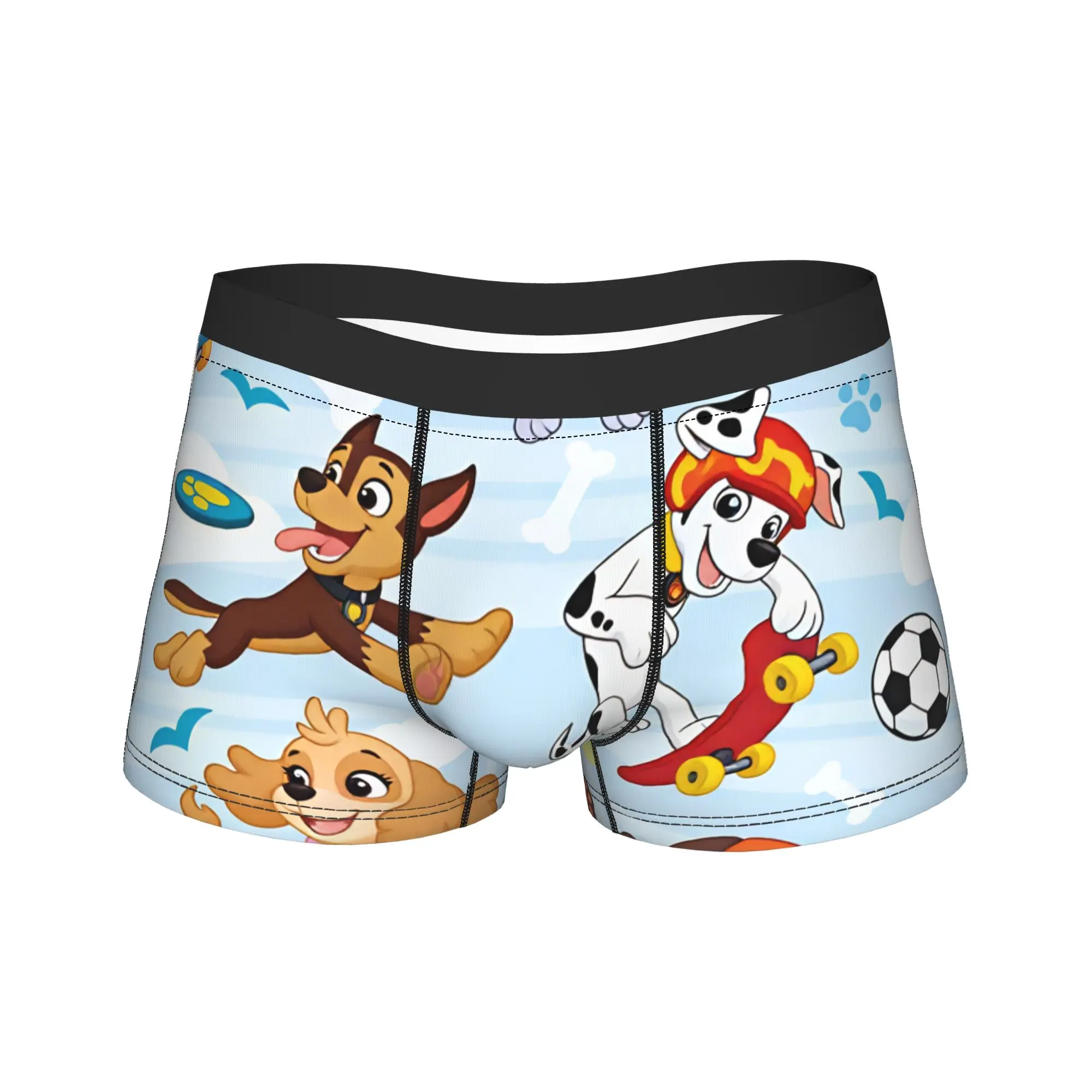 Paw Dogs Sport Activity Cartoon Underwear  Man Boxer Brief Comfortable Trunk Hot Sale Printed Plus Size Underpants