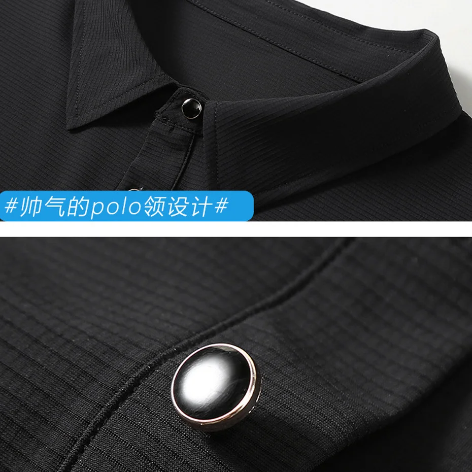 Summer Polo Shirts Men Plus Size 10XL 11XL Short Sleeve Polo Shirts Male Black Solid Color Polo Shirts Big Size 11XL