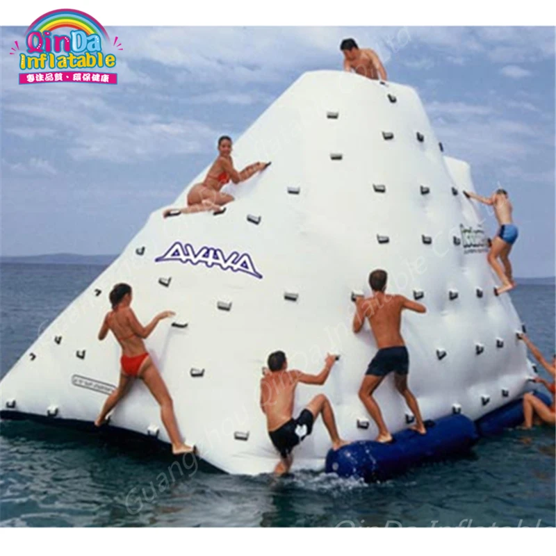 Durable 0.9Mm PVC Tarpaulin Inflatable Iceberg,Inflatable Climbing Mountain Water Float Island Made In China