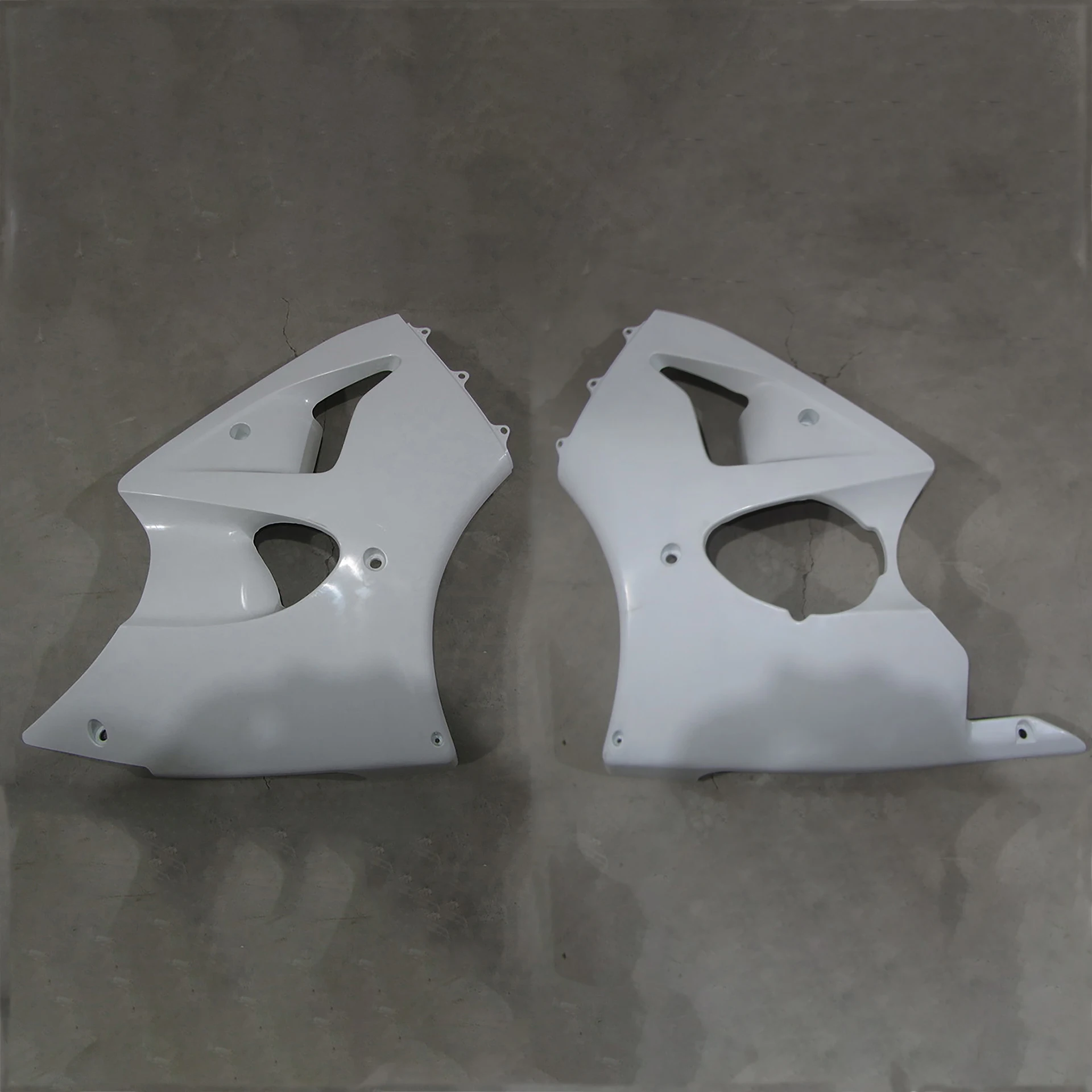 Unpainted Fairing Left Right upon Side Cover Panlel Fit For Kawasaki Ninja ZX636 ZX600 ZX6R ZX-6R 2000 2001 2002