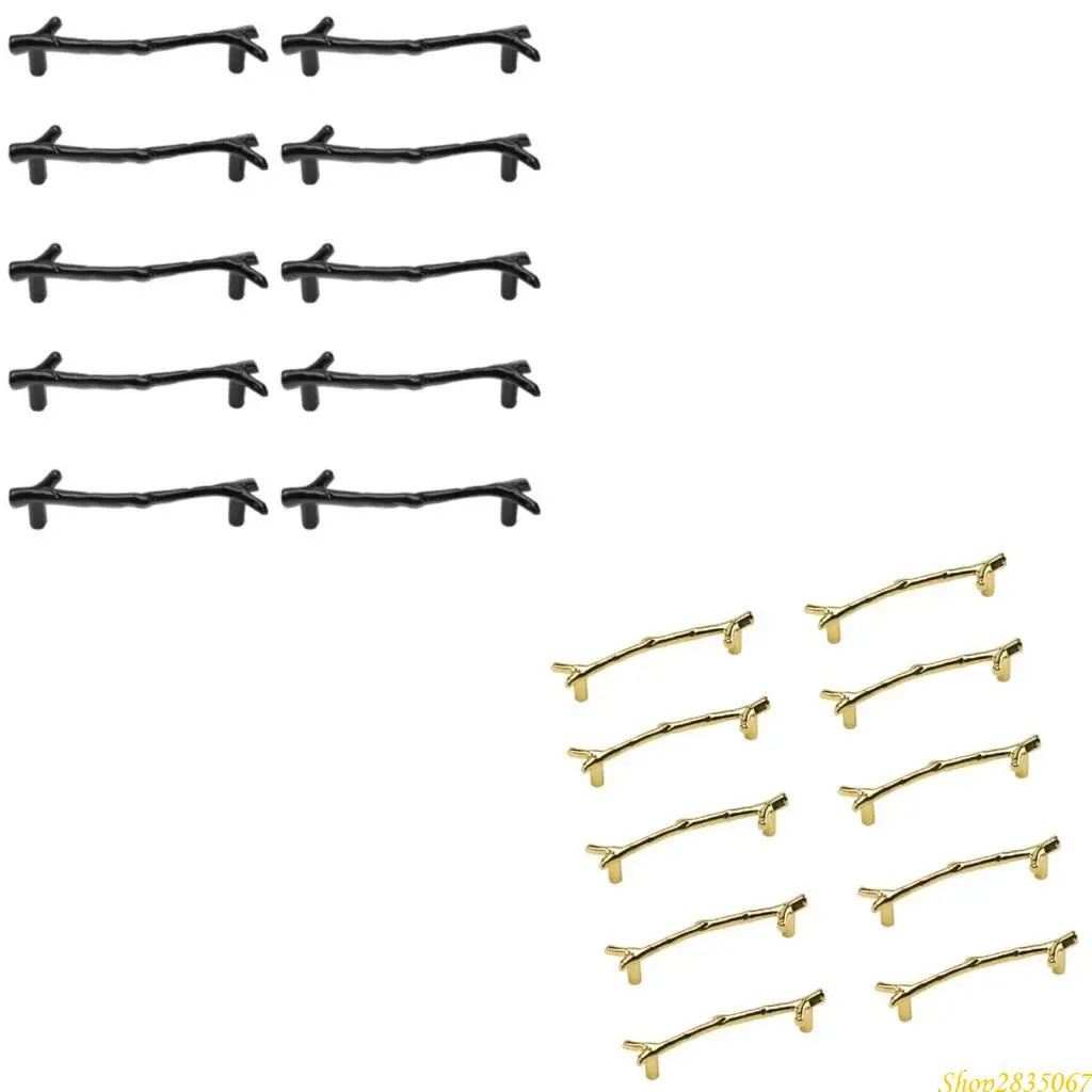 

10 шт., портативные золотые матовые мебельные ручки, прочные материалы из цинкового сплава, аксессуары для шкафов и ящиков, 831F
