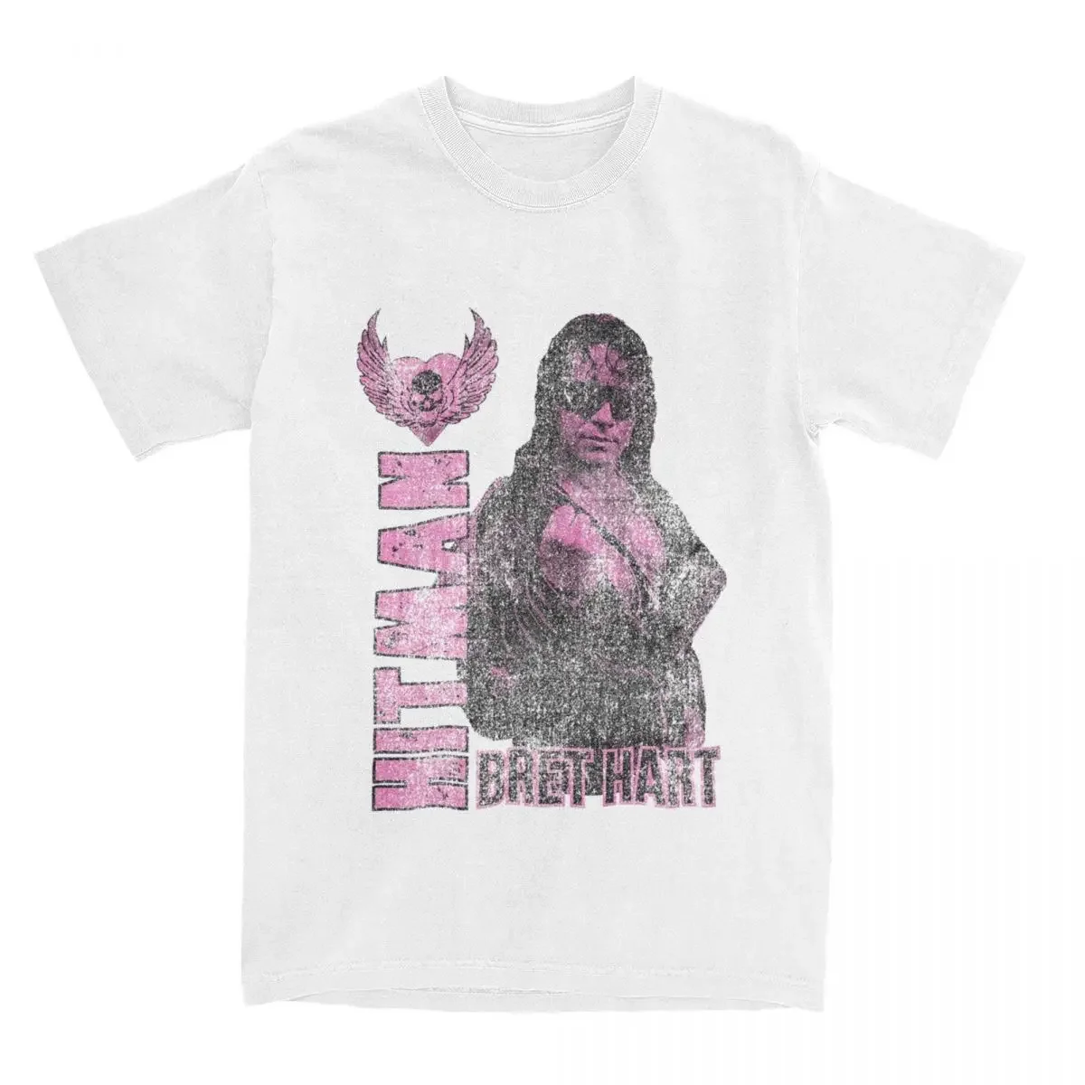 WWF Bret The Hitman Hart Merchandise Shirts for Men Women Vintage Cotton Original Tee